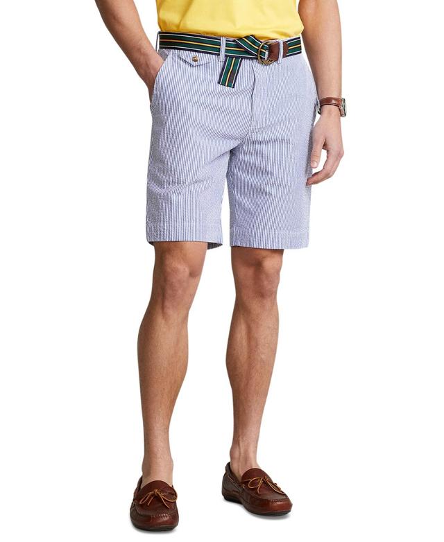 Polo Ralph Lauren Classic-Fit Stretch 9.25 Inseam Seersucker Shorts Product Image