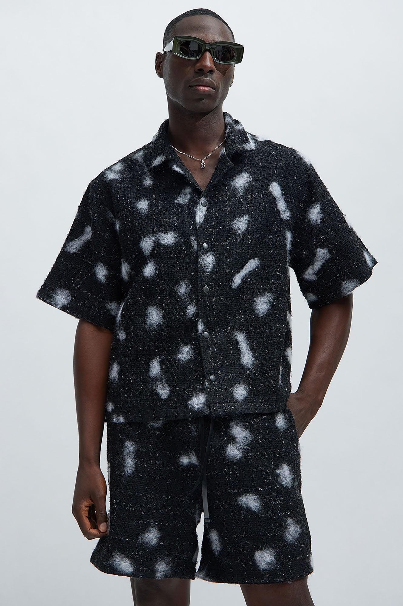 Chiaro Boucle Shirt - Black/White Product Image