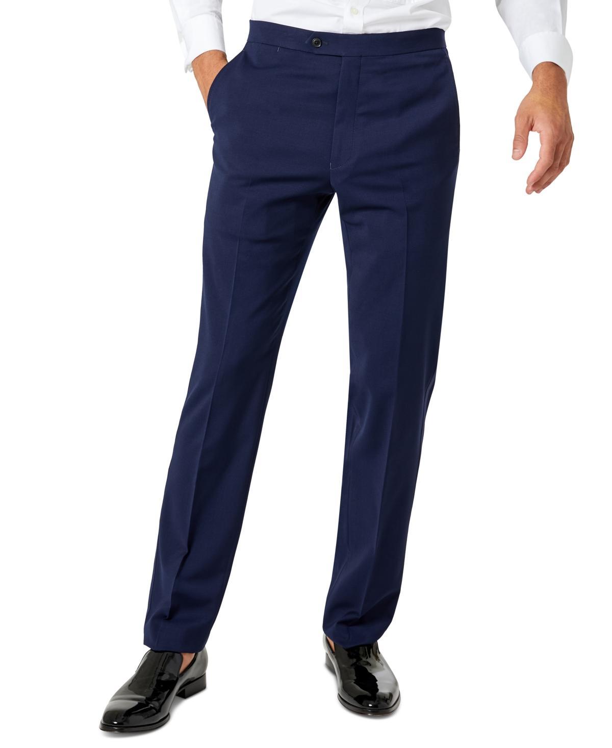 Tommy Hilfiger Mens Modern-Fit Flex Stretch Black Tuxedo Pants Product Image