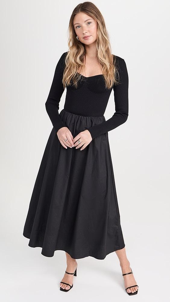 Moon River Mixed Media Dress | Shopbop Product Image