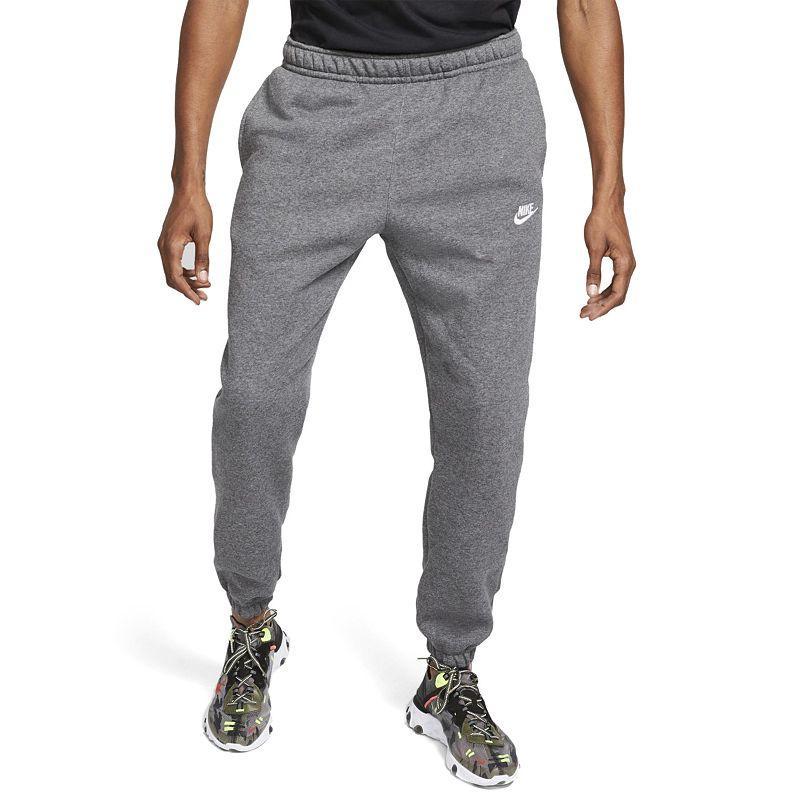 Mens Nike Club Fleece Pants Grey Product Image