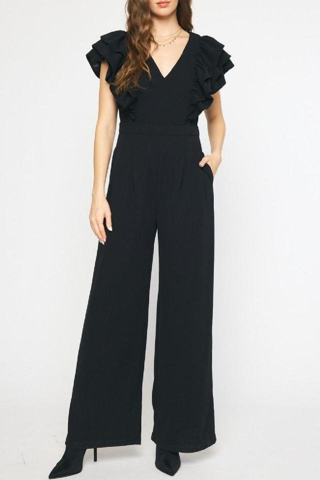 Ruffle Sleeve Jumpsuit Product Image