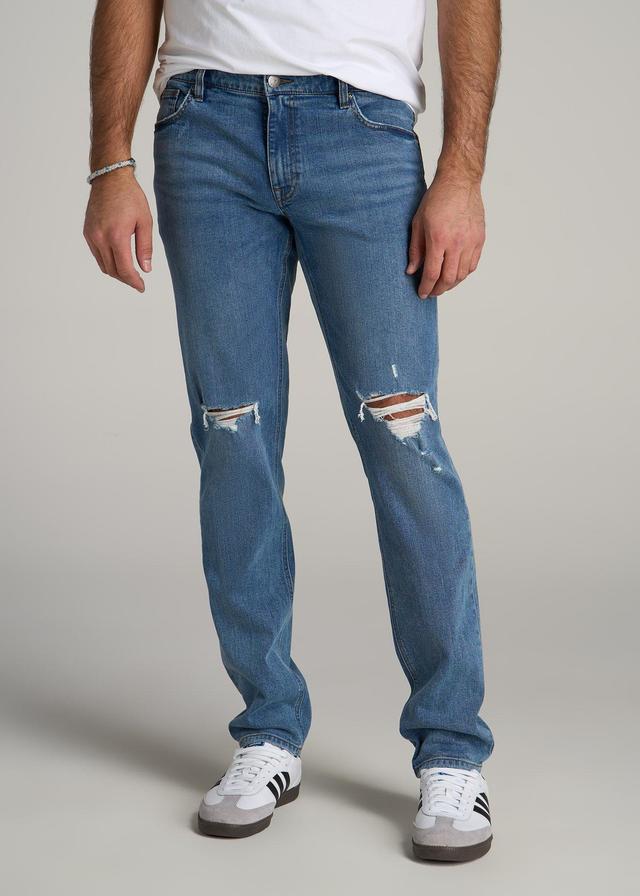 Carman TAPERED Jeans for Tall Men in Distressed Skyline Blue Male Product Image