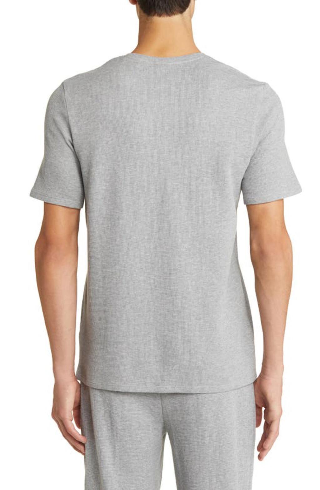 Waffle Knit Lounge T-shirt In Medium Grey Product Image