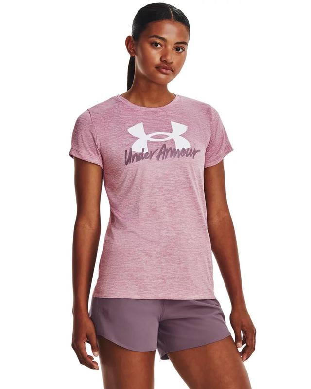 Women's UA Tech™ Twist Graphic Short Sleeve Product Image