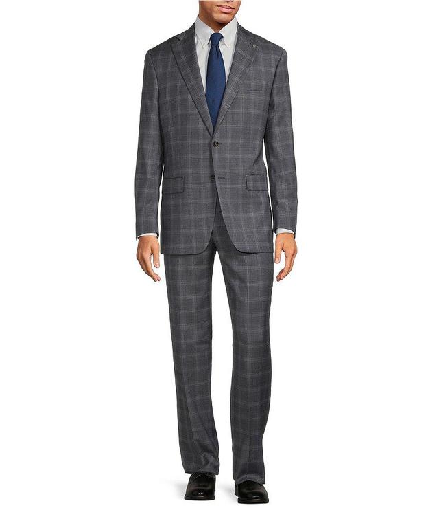 Hart Schaffner Marx Chicago Classic Fit Flat Front Plaid Pattern 2-Piece Suit Product Image