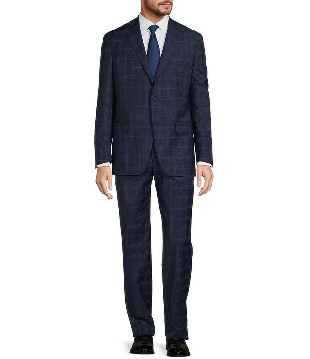 Hart Schaffner Marx Chicago Classic Fit Flat Front Plaid 2-Piece Suit Product Image