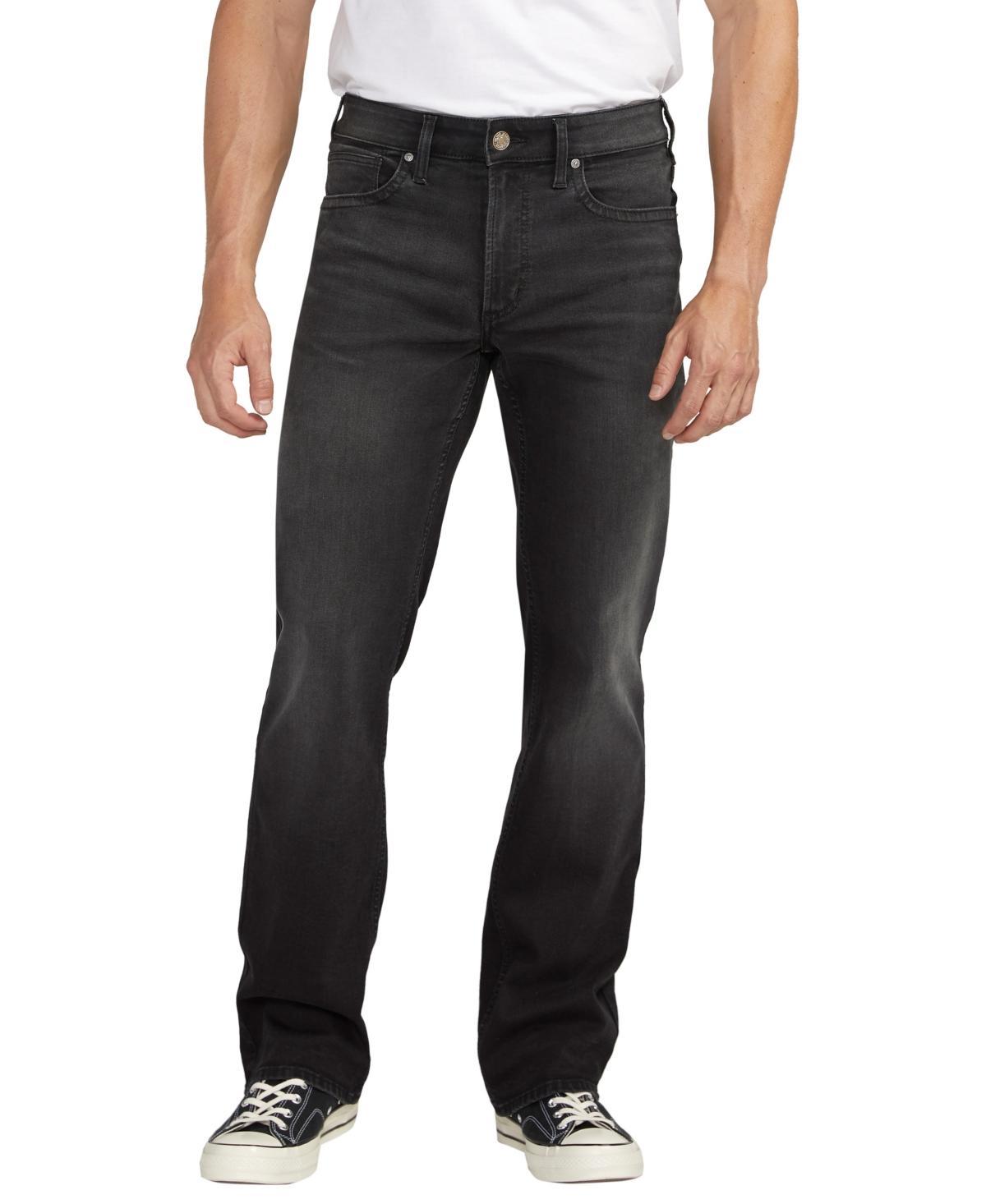 Silver Jeans Co. Zac Relaxed Fit Straight Leg Black Wash Jeans Product Image