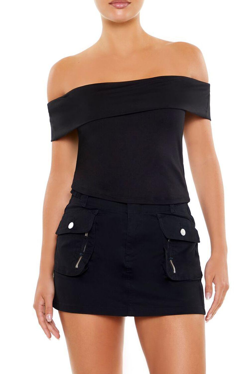 Foldover Off-the-Shoulder Top | Forever 21 Product Image