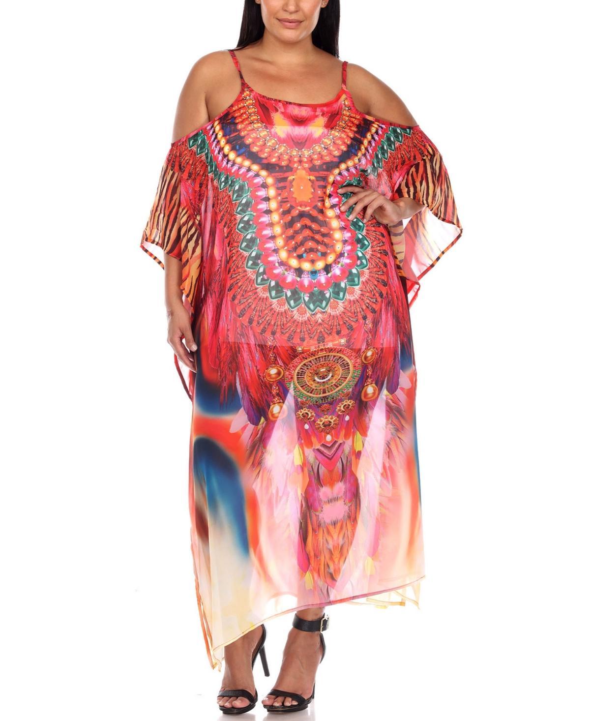 Plus Size Sheer Maxi Caftan Product Image