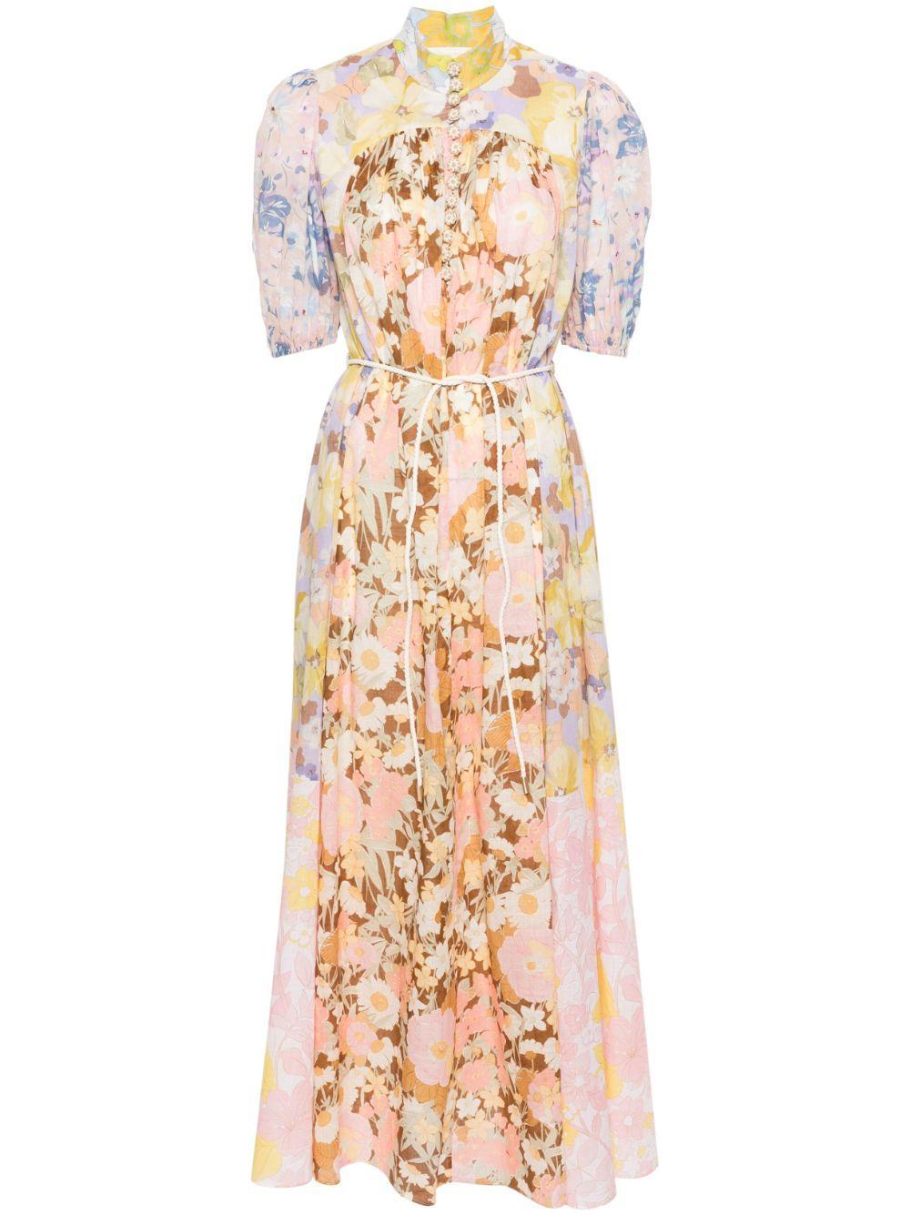 Pop floral-print maxi dress  Product Image