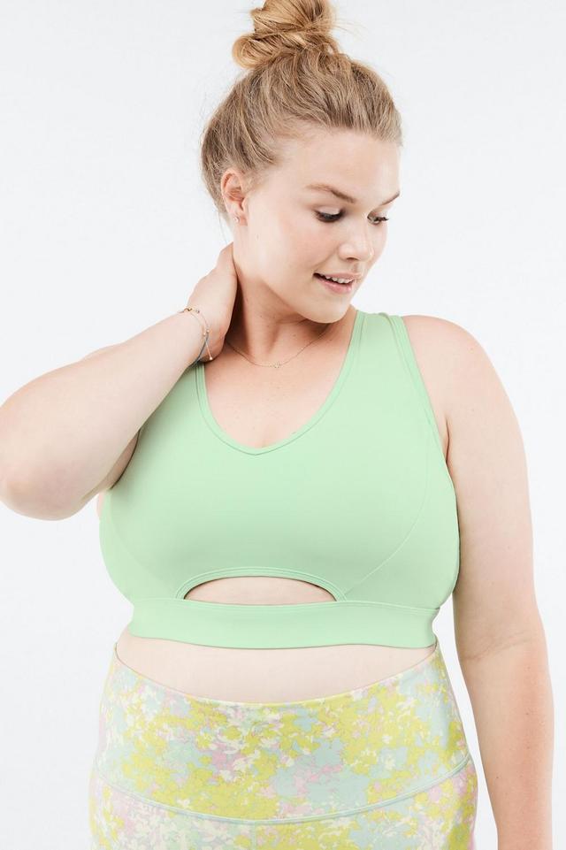 Fabletics Kiera Low Impact Sports Bra Womens green plus Size 4X Product Image