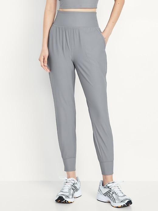 High-Waisted PowerSoft Rib 7/8 Joggers Product Image