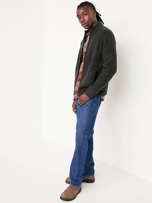 Shaker Stitch Zip Sweater Product Image