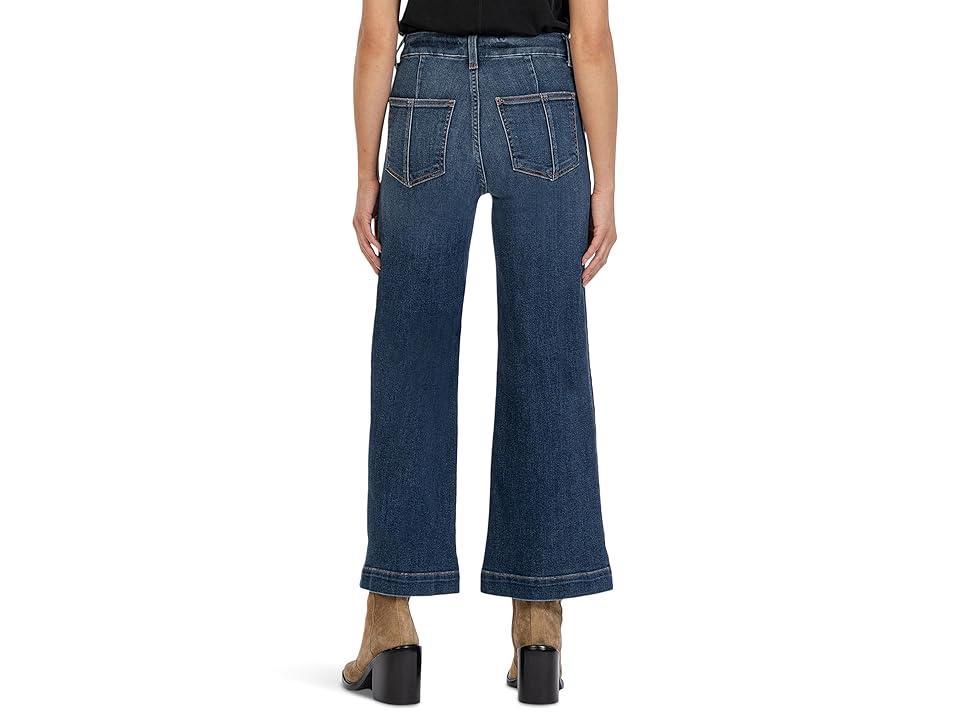 KUT from the Kloth Meg High-Rise Fab Ab Wide Leg in Friendly (Friendly) Women's Jeans Product Image