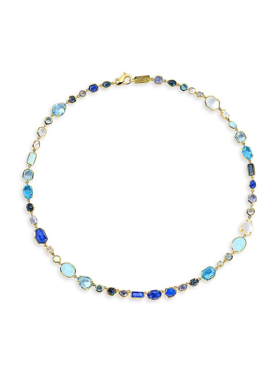 Womens Rock Candy 18K Yellow Gold & Multi-Gemstone Necklace Product Image