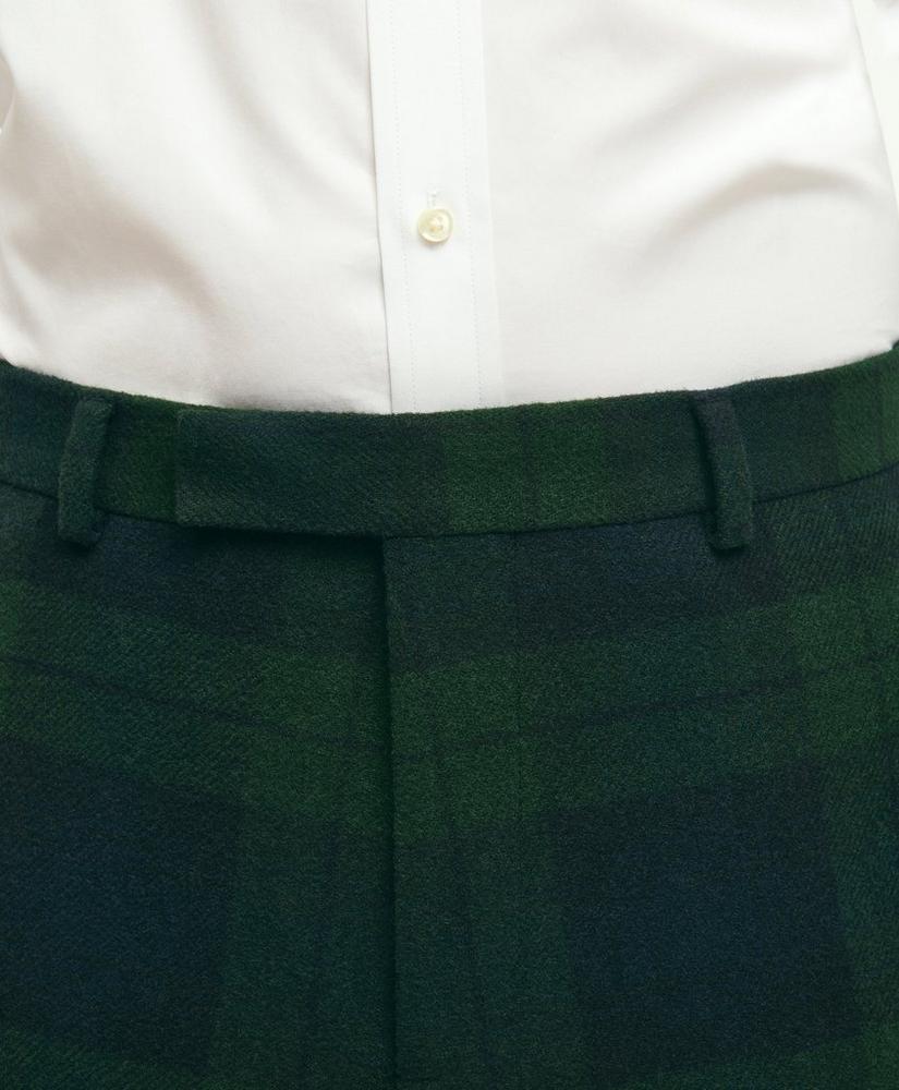 Classic Fit Wool Black Watch Tartan Dress Pants Product Image