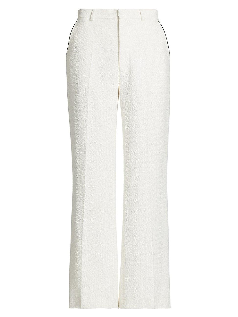 Mens Textured Straight-Leg Trousers Product Image