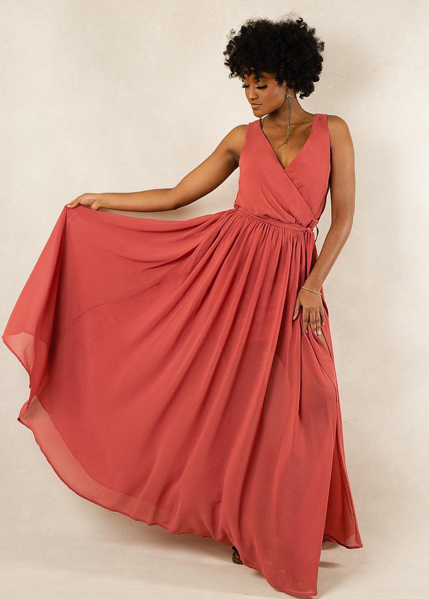 Miriam Bridesmaid Dress in Camellia Product Image