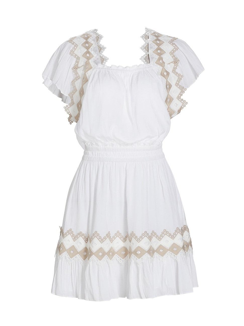 Womens Bridget Embroidered Minidress Product Image