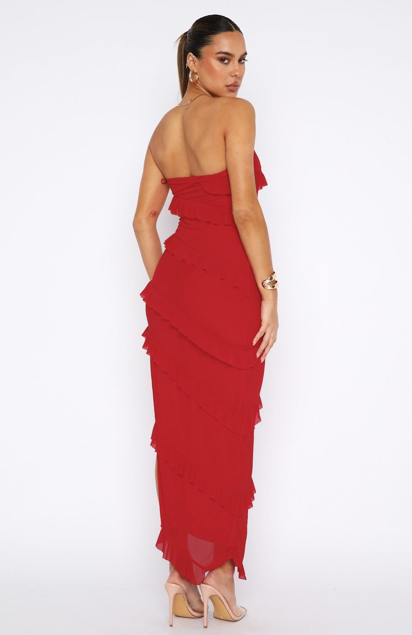 Sweet Desire Maxi Dress Red Product Image