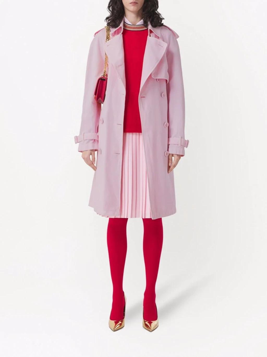 BURBERRY Classic Belted Trench Coat In Rosa Product Image