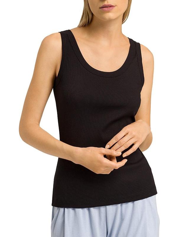 Womens Sleep And Lounge Ribbed Cotton Tank Top Product Image