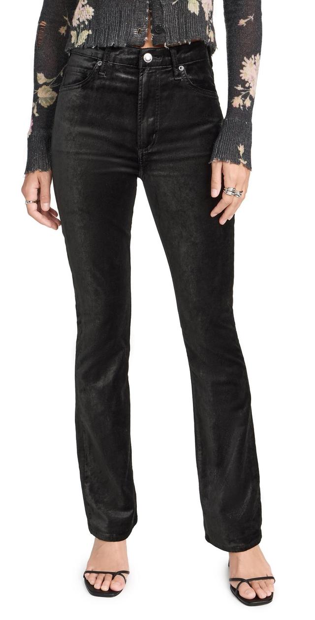 Womens Nico Velvet Boot-Cut Trousers Product Image