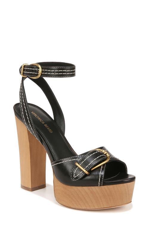 Leonarda Leather Ankle-Strap Platform Sandals Product Image