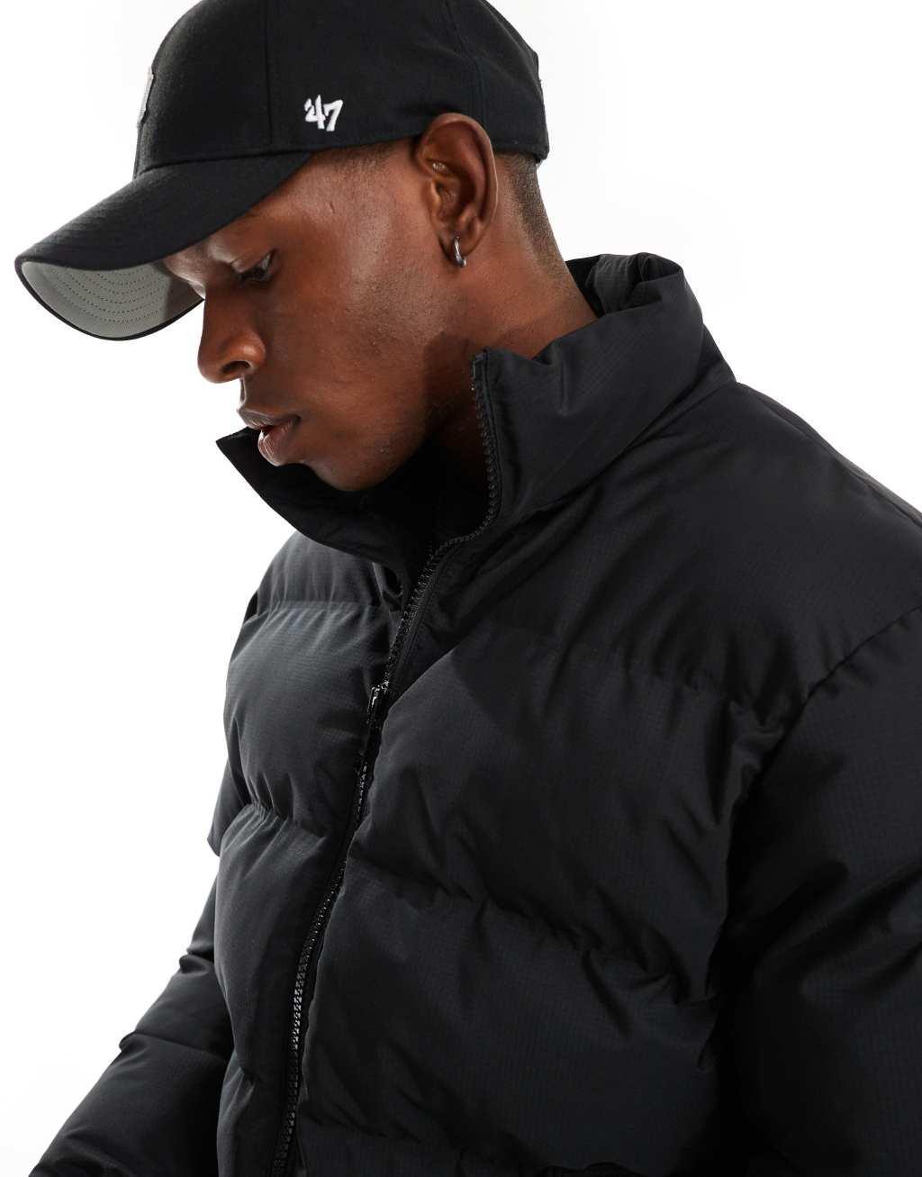 Weekday Cole puffer jacket in black Product Image