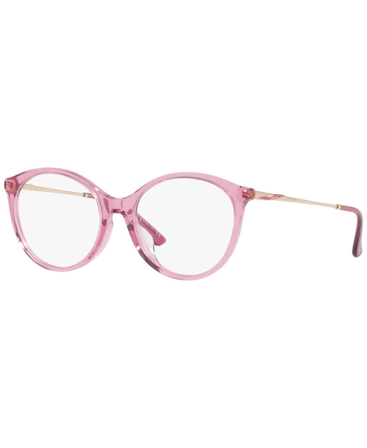 Vogue Eyewear VO5387F Womens Oval Low Bridge Fit Eyeglasses - Transparent Purple Product Image