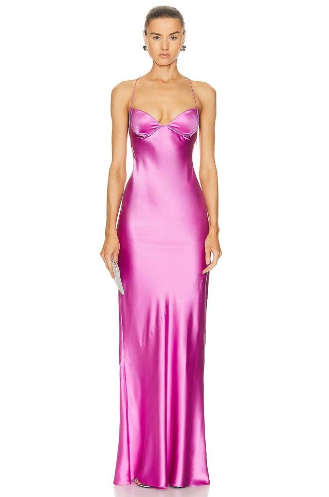 SER.O.YA Andie Silk Gown Pink. (also in ). Product Image