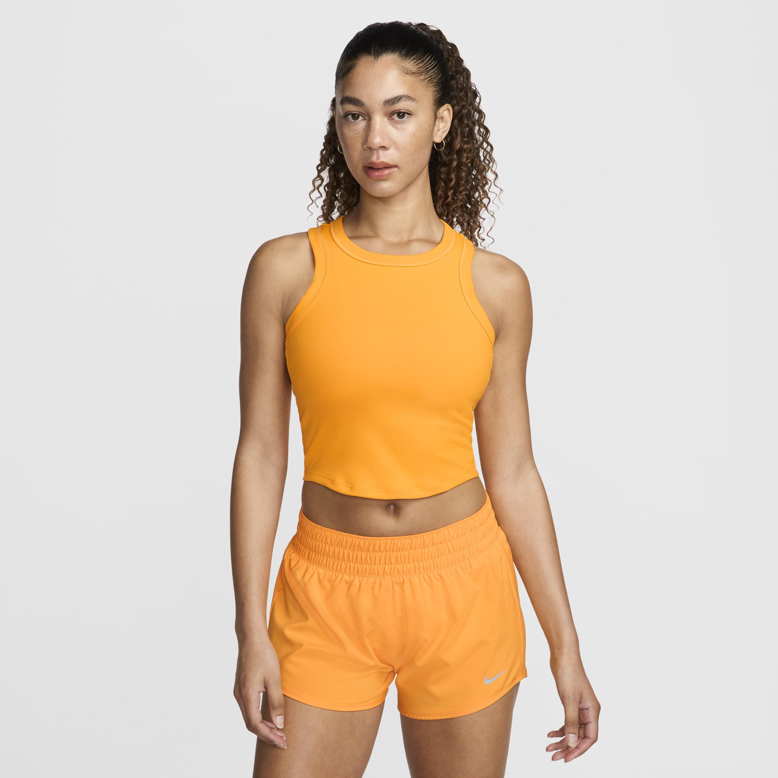 Nike Womens One Fitted Dri-FIT Cropped Tank Top Product Image