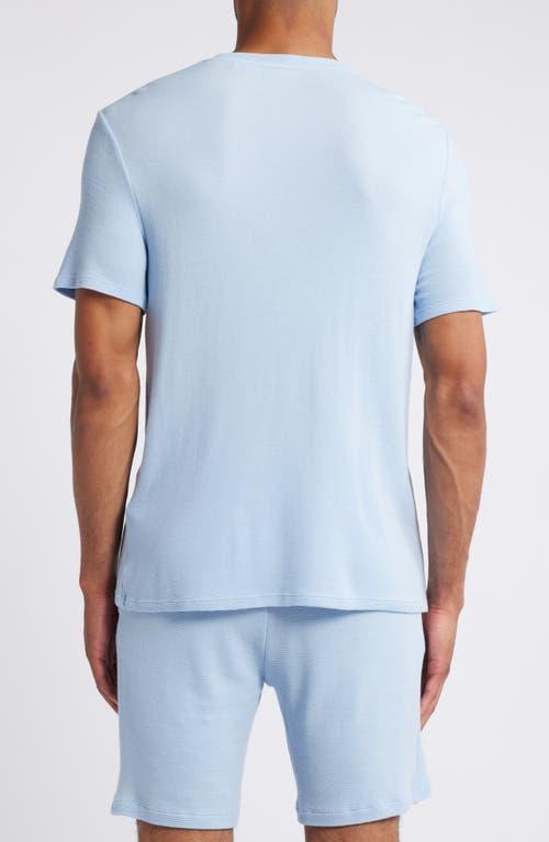 HUGO BOSS Rib Tee In Light Pastel Blue Product Image