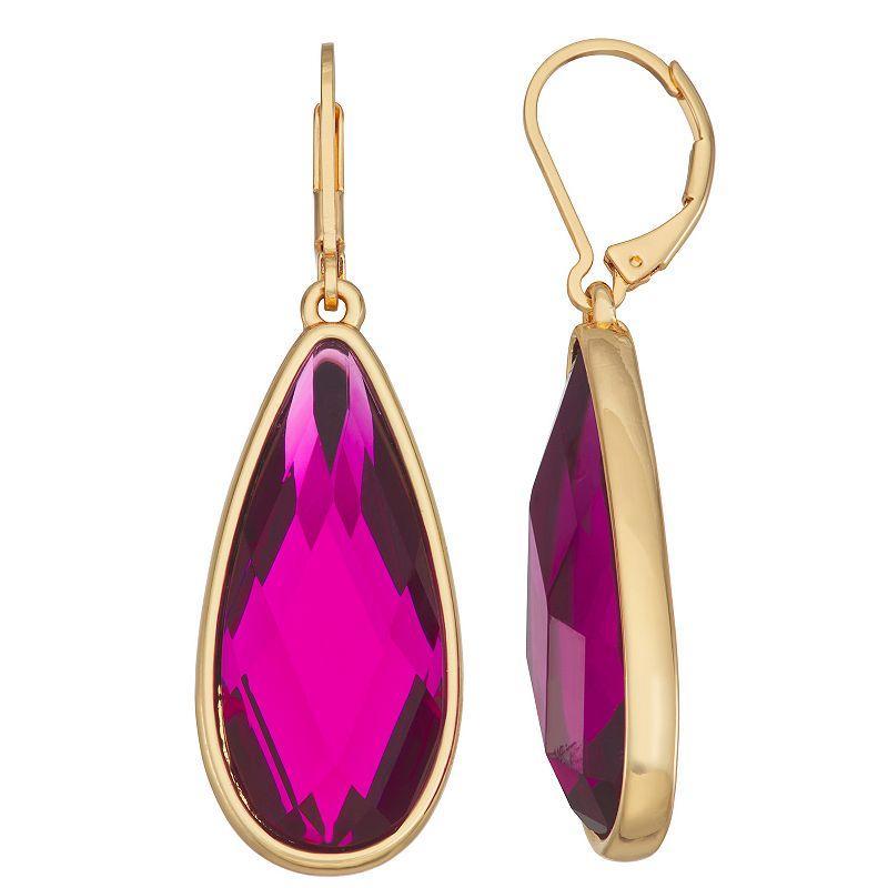 Nine West Large Teardrop Earrings, Womens, Gold Tone Product Image