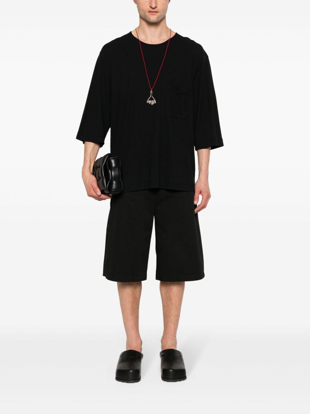 LEMAIRE Twill-weave Bermuda Shorts In Black Product Image