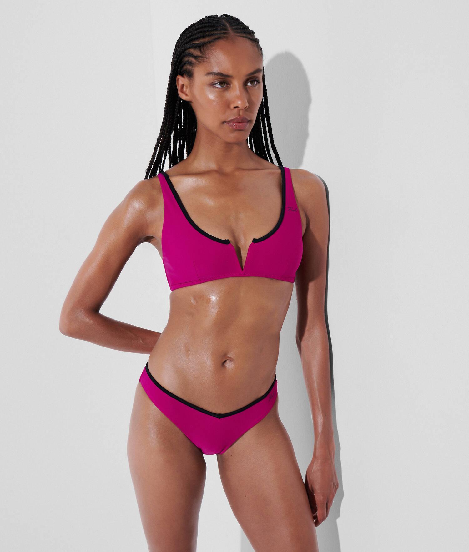 KARL DNA BIKINI BOTTOMS WITH CONTRAST BINDING Product Image