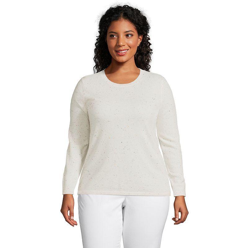 Plus Size Lands End Crewneck Cashmere Sweater, Womens Product Image