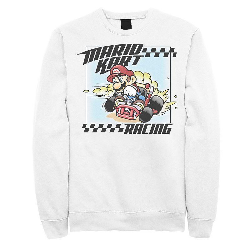 Mens Nintendo Mario Kart Racing Slide Drift Sweatshirt Product Image