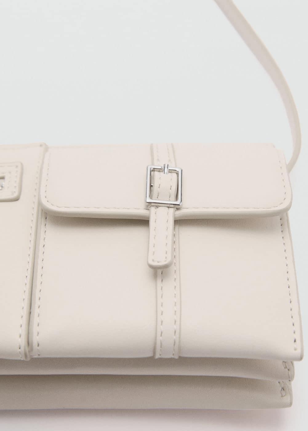 Mango Womens Pockets Detail Shoulder Bag Product Image