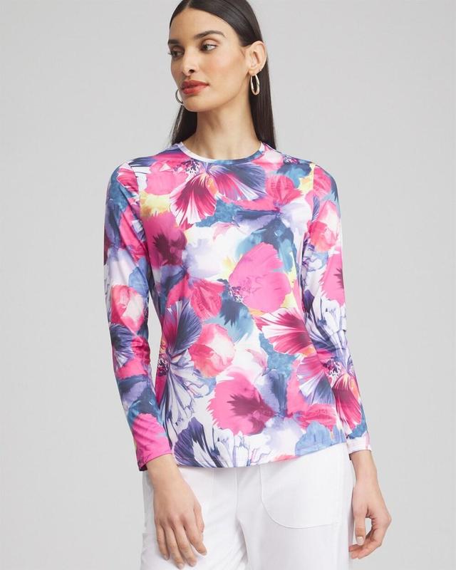 Women's Knit Floral Tee Product Image