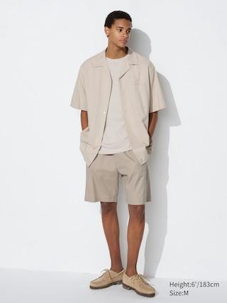 Mens Dry Stretch Easy Shorts (8) with Quick-Drying Beige Medium UNIQLO US Product Image