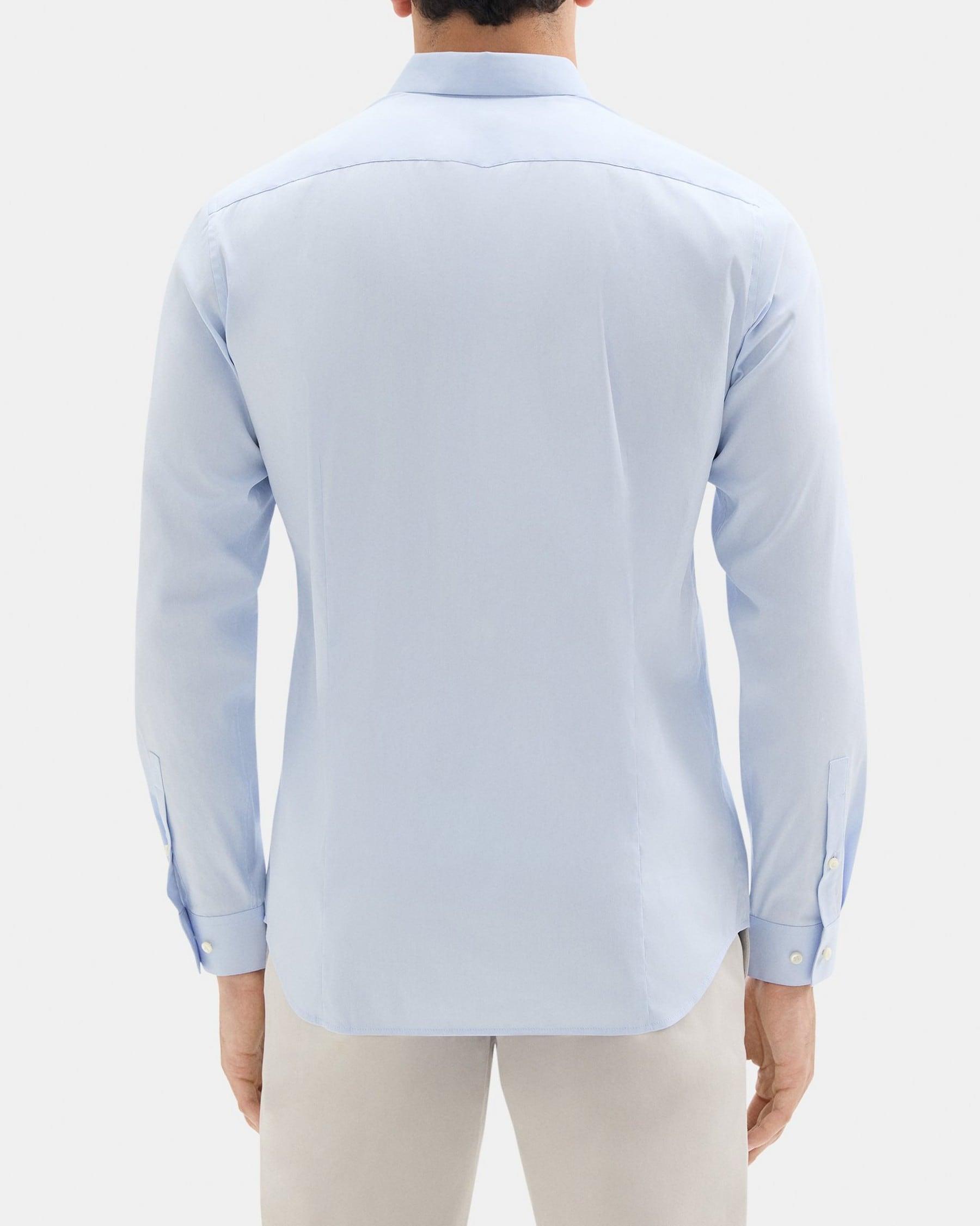 Slim-Fit Shirt in Stretch Cotton-Blend Product Image