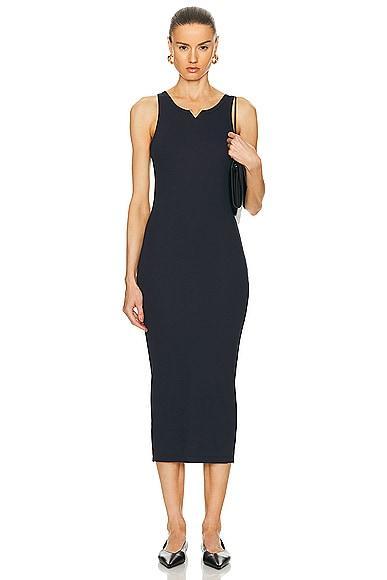 Valentino Ribbed Dress Navy. (also in ). Product Image