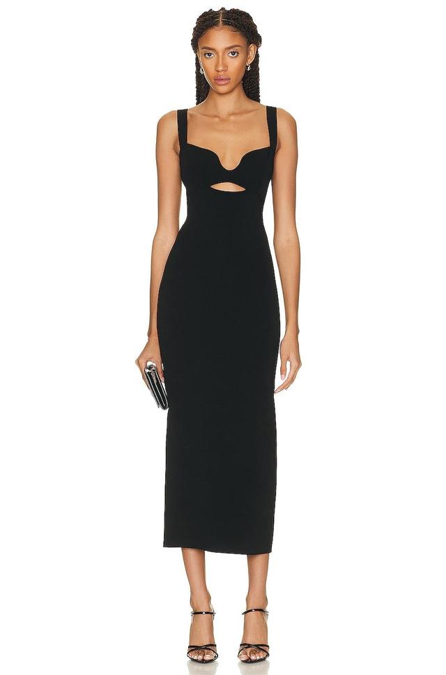 Roland Mouret Knit Midi Dress Black. (also in ). Product Image