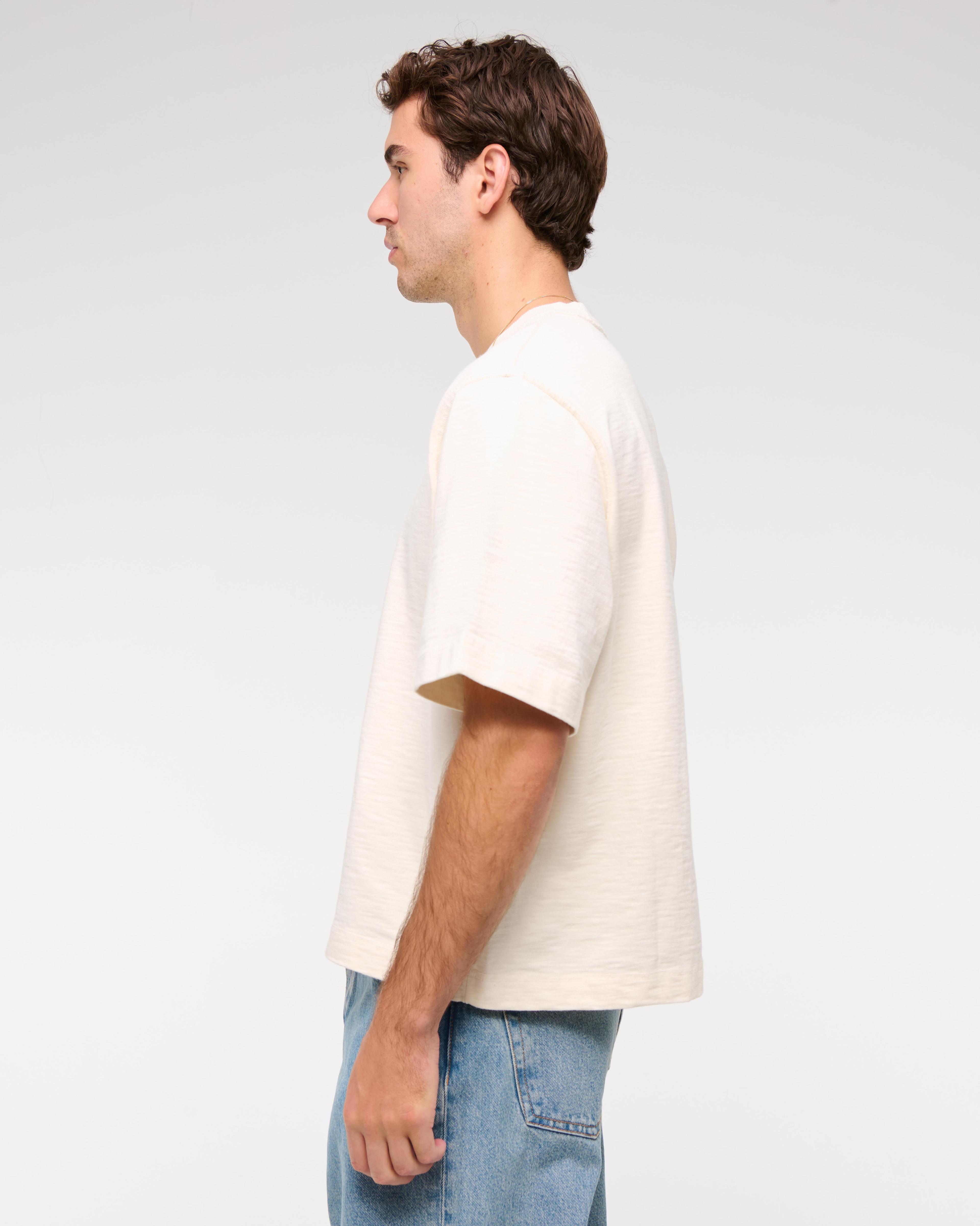 Premium Heavyweight Slub Cropped Tee Product Image