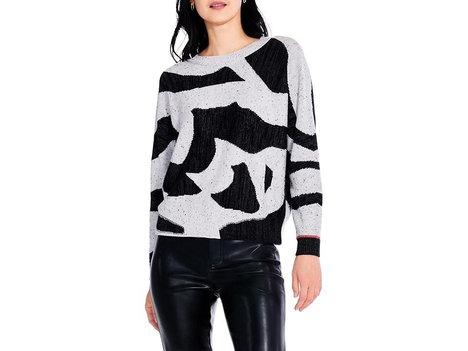 NIC+ZOE Petite Dusk Days Sweater Multi) Women's Clothing Product Image