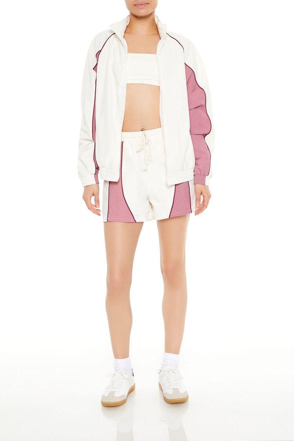 Colorblock Zip-Up Bomber Jacket | Forever 21 Product Image