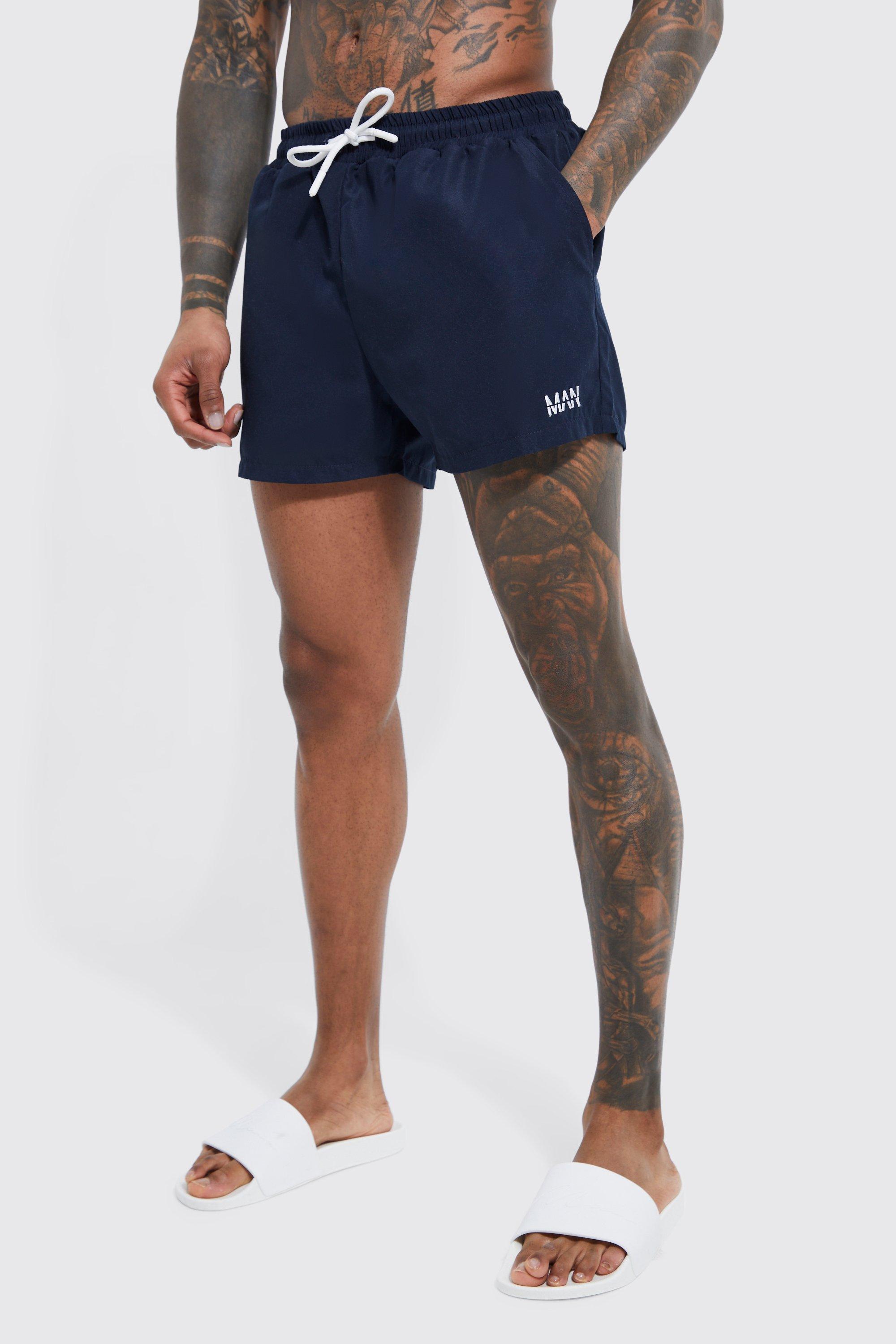 Original Man Short Length Swim Short | boohooMAN USA Product Image