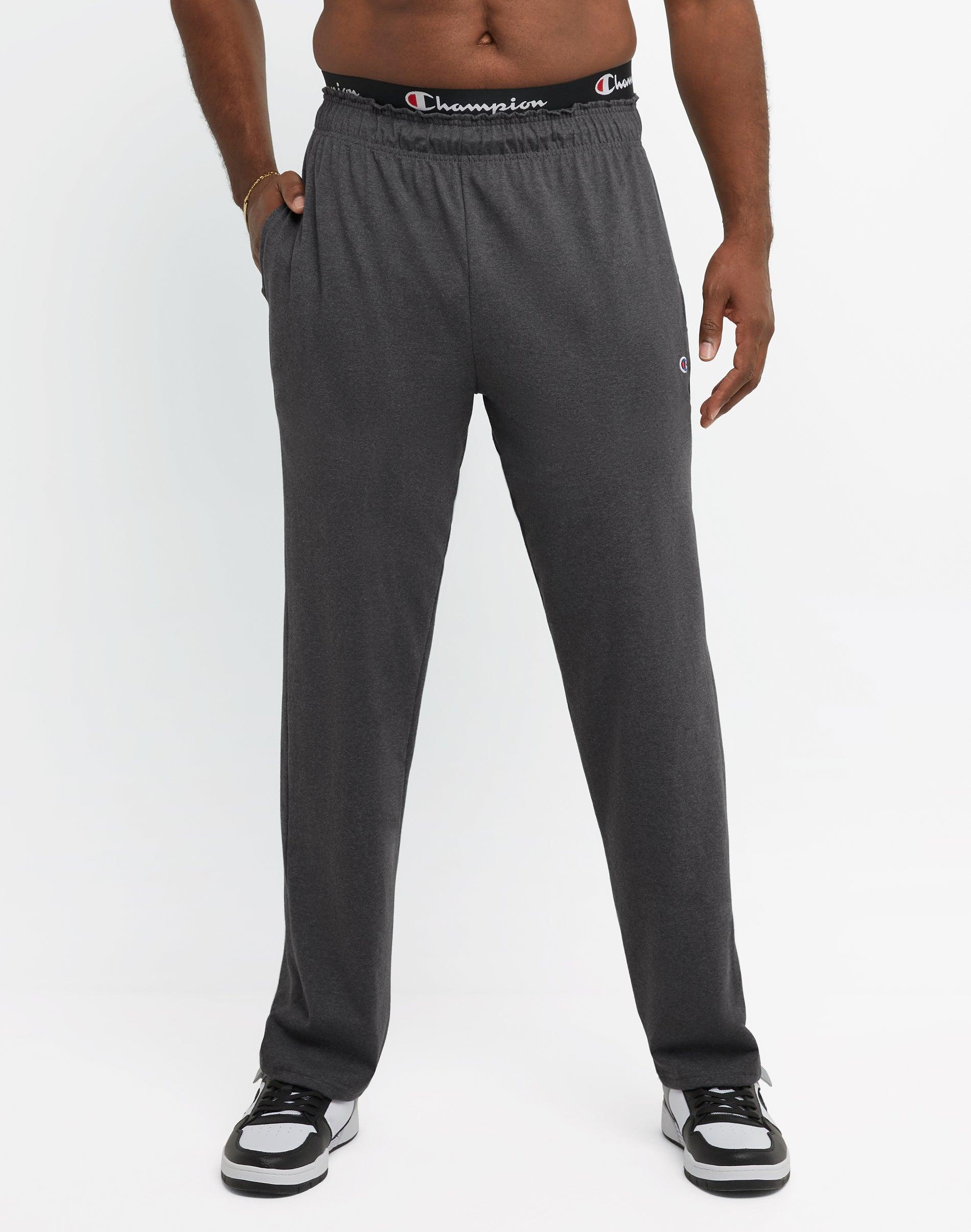 Champion Mens Big & Tall Standard-Fit Jersey-Knit Track Pants Product Image